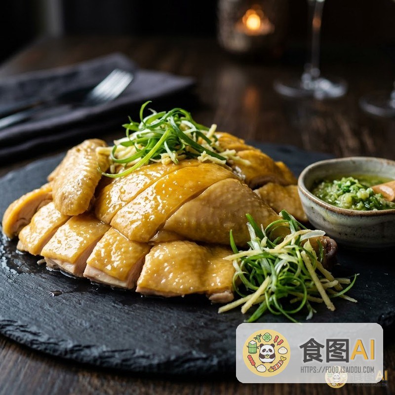 白切鸡AI高清菜品图 - 餐厅风