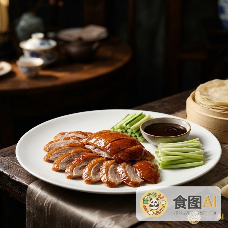 北京烤鸭AI高清菜品图 - 餐厅风