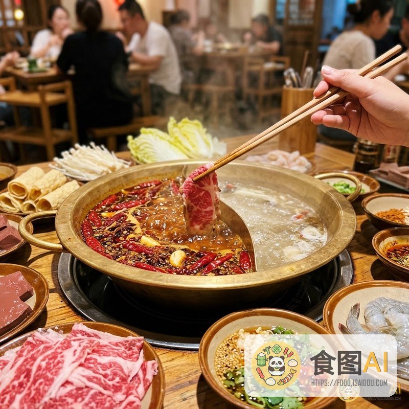 重庆火锅AI高清菜品图 - 社交风