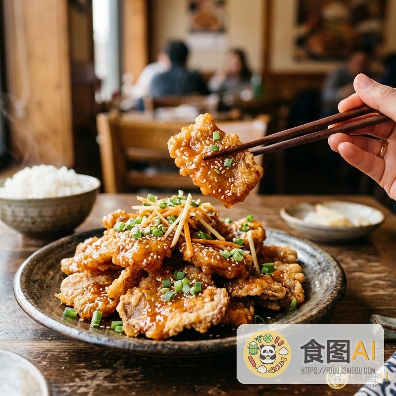锅包肉AI高清菜品图 - 外卖风