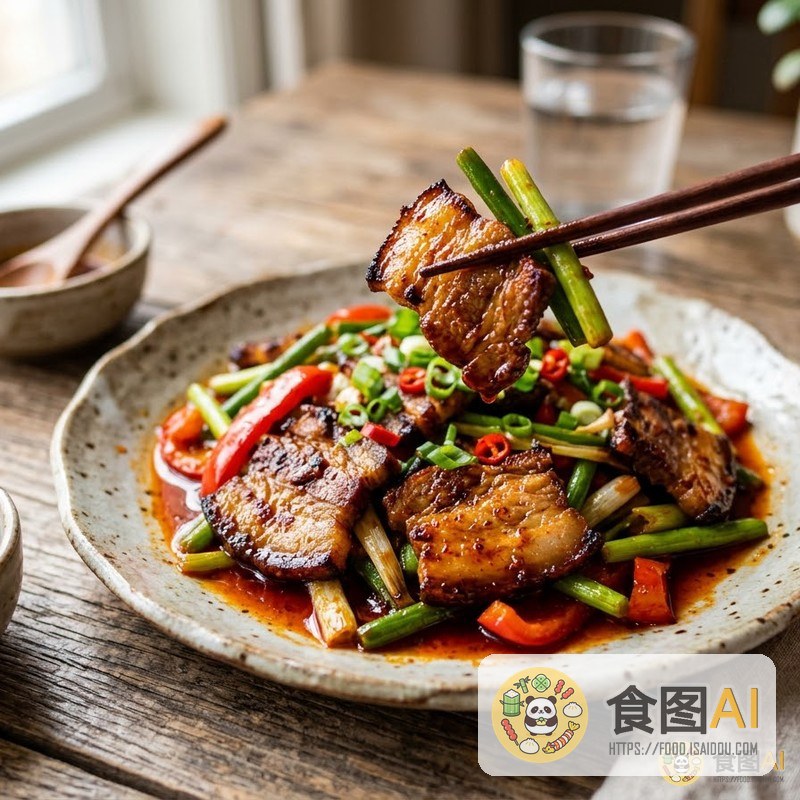 回锅肉AI高清菜品图 - 外卖风