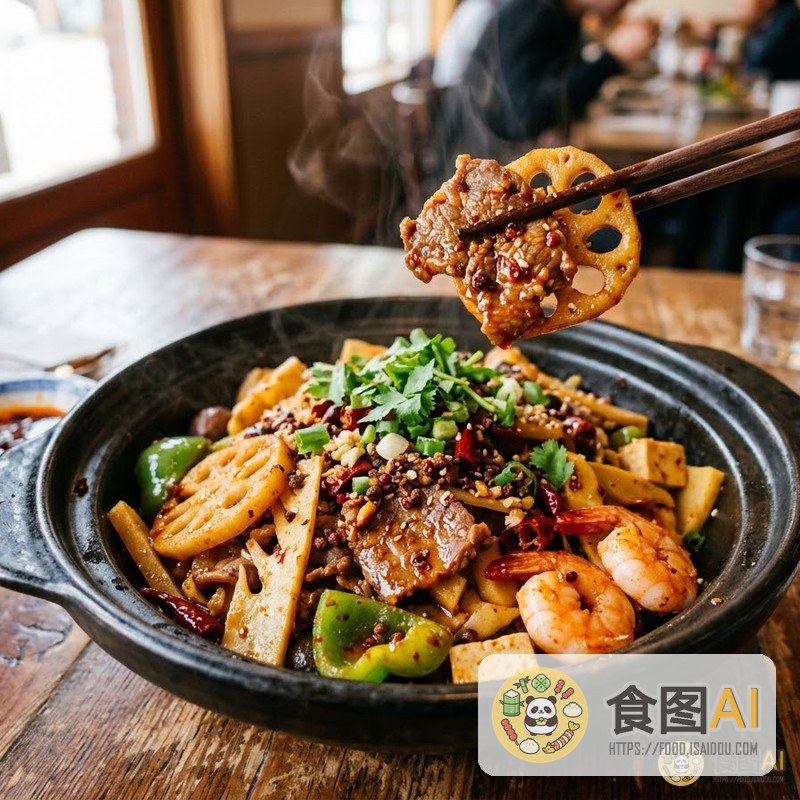 麻辣香锅AI高清菜品图 - 外卖风