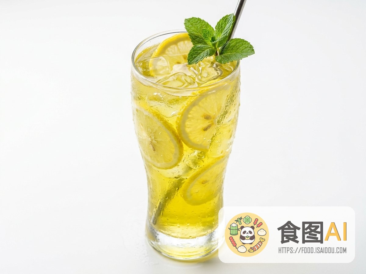 柠檬绿茶AI高清菜品图 - 社交风