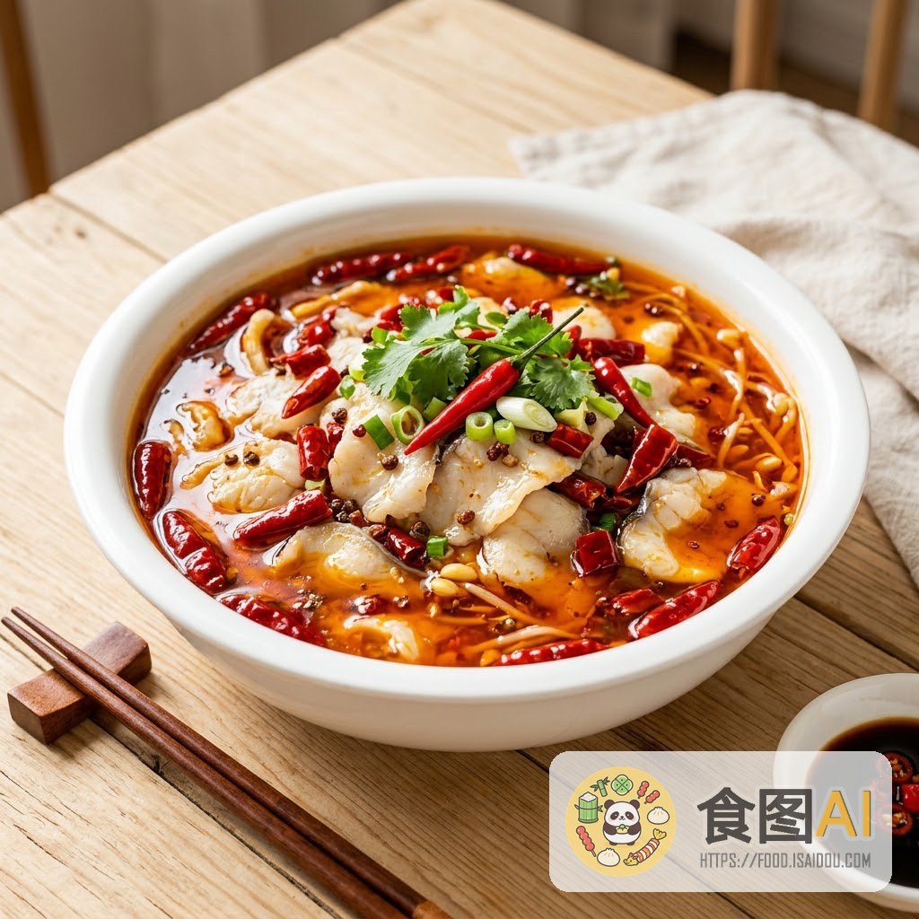 水煮鱼AI高清菜品图 - 外卖风